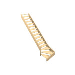 Levigne escalier quart tournant bas en bois 288 cm ol�a