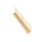 Levigne rampe balustres droits pour escalier droit bois 288 cm ol�a