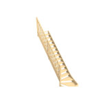 Levigne rampe  balustres droits pour escalier quart tournant bas bois 288 cm ola