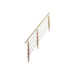 Levigne rampe � tubes alu pour escalier � limon central montana