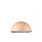 Linea verdace lampe suspension design en mtal imitation bois (2 teintes)