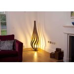 Macmaster lampadaire design en bois tulipe