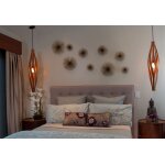 Macmaster lampe suspension design en bois cocoon 20x90cm