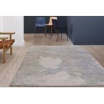 Massimo tapis en fibres de bambou et laine space surface (2 tailles)