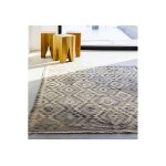 Massimo tapis en laine afghane kelim gris (3 tailles)