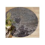 Massimo tapis rond en fibres de bambou moon night (2 tailles)