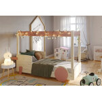 Mathy by bols lit baldaquin enfant bois de sapin discovery 90 x 190 cm (pls coloris)