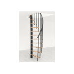 Minka escalier en colima�on m�tal et bois de h�tre - suono smart