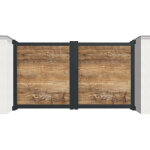 Modulo portail portail battant aluminium et hpl 3, 50 m manuel ? plein