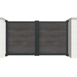 Modulo portail portail battant aluminium et hpl 4 m manuel ? plein