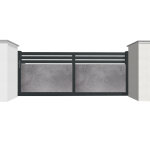 Modulo portail portail coulissant aluminium et hpl 4 m manuel ? semi ajour