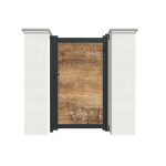 Modulo portail portillon aluminium et hpl 1 m ? plein