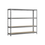 Modulo storage �tag�re rack en acier avec 4 plateaux 40 x 220 cm - robbust