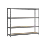 Modulo storage �tag�re rack en acier avec 4 plateaux 50 x 220 cm - robbust