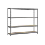 Modulo storage �tag�re rack en acier avec 4 plateaux 60 x 220 cm - robbust