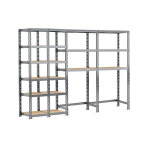 Modulo storage rayonnage 4 tagres mtalliques 240 cm - systme extension