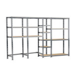 Modulo storage rayonnage 4 tagres mtalliques 290 cm - systme extension
