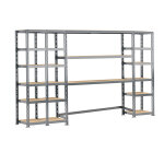 Modulo storage rayonnage 4 tagres mtalliques 300 cm - systme extension