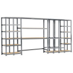 Modulo storage rayonnage 5 tagres mtalliques 405 cm - systme extension