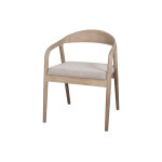 Mwlab chaise de salle � manger en bois massif et tissu ? 57 x 56 x 75 cm