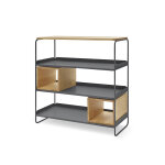 My modern home bibliothque en bois et mtal modulo ? l 99 x l 39 x h 100 cm