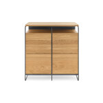 My modern home buffet de salon en bois de chne et mtal - modulo