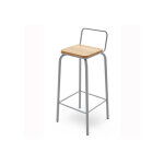 My modern home tabouret de bar en bois et mtal - acan