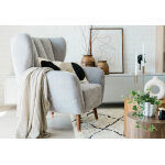 Night & day fauteuil 1 place tissu et bois de cerisier 88 x 92 x 105 cm ? holly