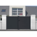 Packit portail battant aluminium 3m50 manuel - plein