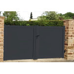 Packit portail battant aluminium 3m50 motoris� - plein