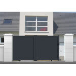 Packit portail coulissant aluminium 4 m manuel - plein