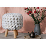 Panapufa tabouret en laine moss 30 x 30 cm