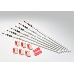 Perches telescopiques alu zipwall 3, 66 m (lot de 6)