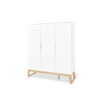 Pinolino armoire enfant blanche en bois penderie et lingre ? bridge
