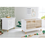 Pinolino chambre en bois volutive bb enfant : lit, commode  langer ? pan