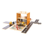 Pinolino ensemble de jouets en bois chantier de construction - gustav