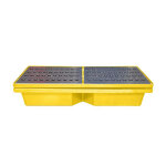 Plast'up bac de r�tention empilable en pehd 52 x 102 cm avec caillebotis - 70 l