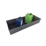 Plast'up bac de rtention en polythylne avec caillebotis gris