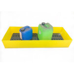 Plast'up bac de r�tention en poly�thyl�ne avec caillebotis jaune