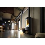 Pole  bois en fonte double combustion argos 12 kw - invicta