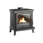 Pole  bois en fonte double combustion norik 6 kw - invicta