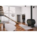 Pole  bois en fonte fifty arche anthracite 10kw - invicta