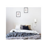 Rendl applique murale avec abat - jour textile et col - de - cygne led versina