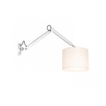 Rendl applique murale en mtal avec abat - jour en textile madison