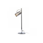 Rendl lampe  poser en mtal avec abat - jour en verre bugsy chrome