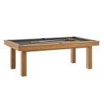 Ren pierre billard amricain en bois convertible - noyer venise