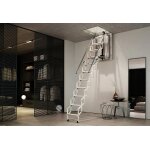 Rintal escalier escamotable motoris en tle d?acier motora ? 276  300 cm