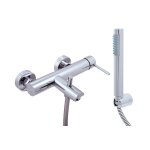 Robinetterie rav mitigeur baignoire en chrome seina avec douchette se954. 5 / 1