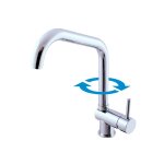 Robinetterie rav mitigeur vier en chrome seina se908. 5 / 6