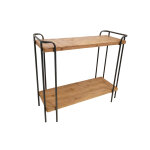 Socadis console en bois et mtal avec tagres ? carter